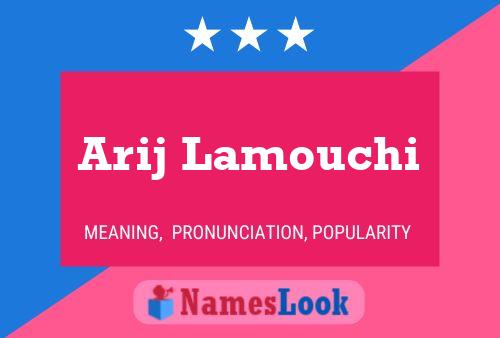 Poster del nome Arij Lamouchi