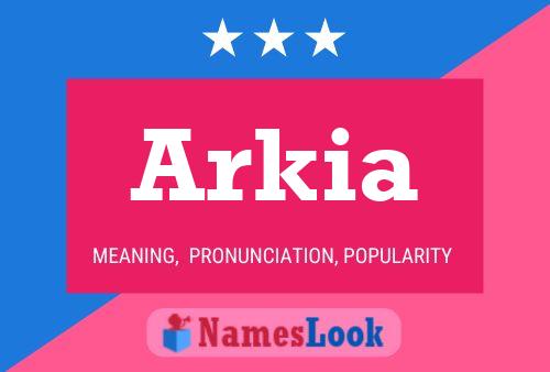 Poster del nome Arkia