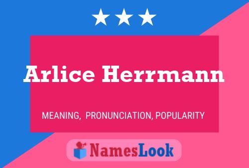 Poster del nome Arlice Herrmann