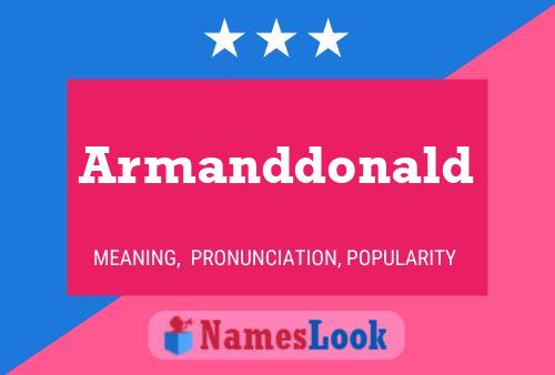 Poster del nome Armanddonald