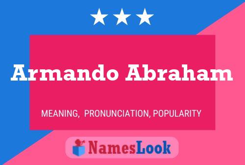 Poster del nome Armando Abraham