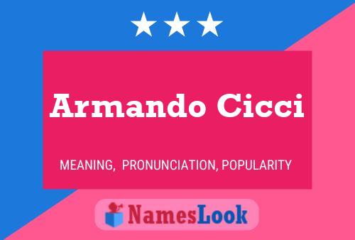 Poster del nome Armando Cicci