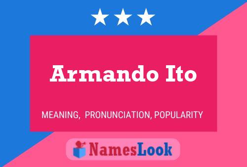 Poster del nome Armando Ito