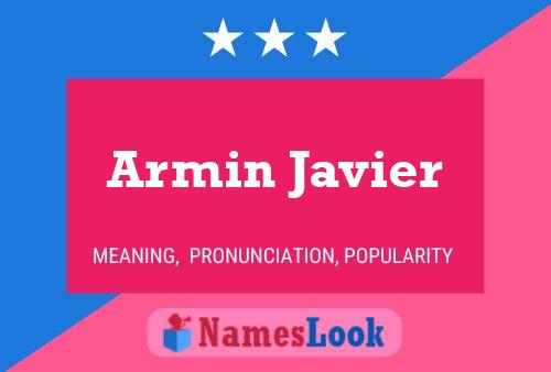 Poster del nome Armin Javier