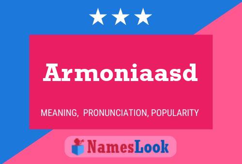 Poster del nome Armoniaasd