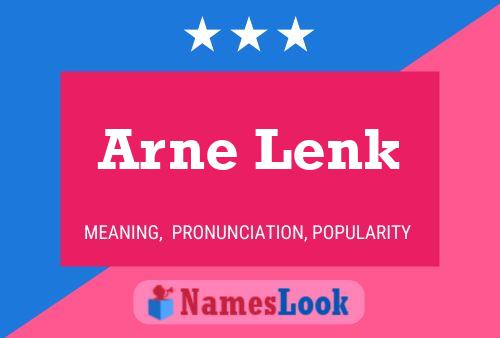 Poster del nome Arne Lenk