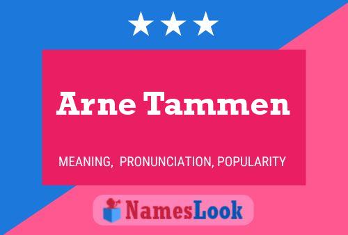 Poster del nome Arne Tammen