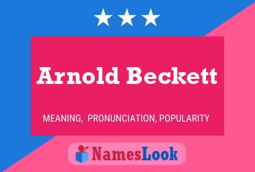 Poster del nome Arnold Beckett