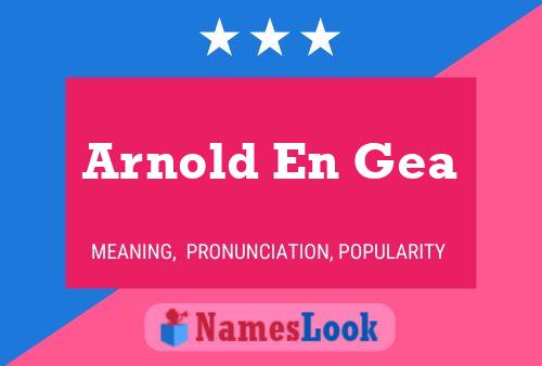 Poster del nome Arnold En Gea