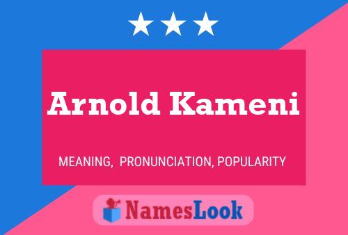 Poster del nome Arnold Kameni