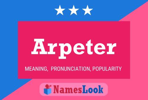 Poster del nome Arpeter