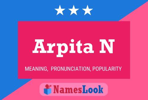 Poster del nome Arpita N