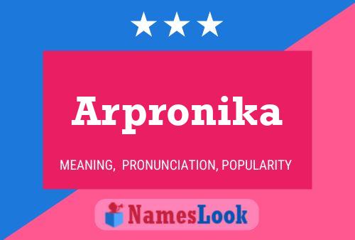 Poster del nome Arpronika