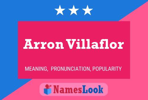 Poster del nome Arron Villaflor