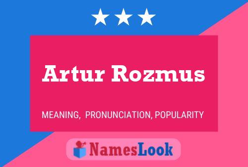 Poster del nome Artur Rozmus