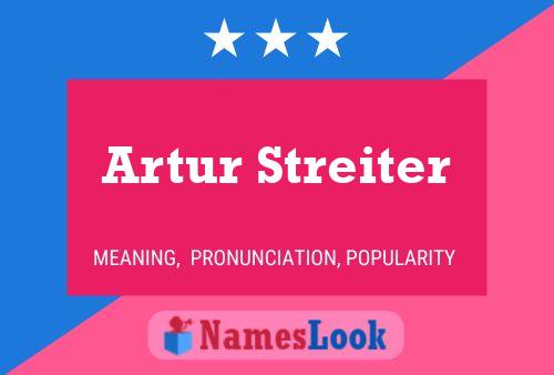 Poster del nome Artur Streiter