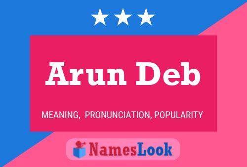 Poster del nome Arun Deb