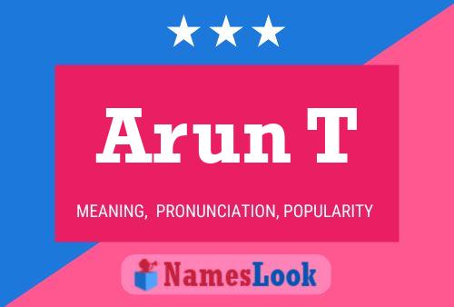 Poster del nome Arun T