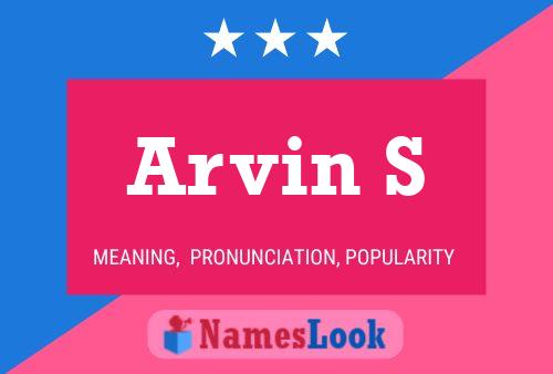 Poster del nome Arvin S