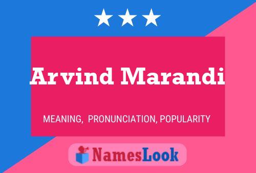 Poster del nome Arvind Marandi