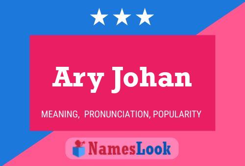 Poster del nome Ary Johan