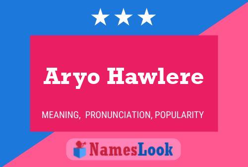 Poster del nome Aryo Hawlere