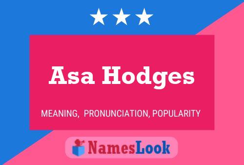 Poster del nome Asa Hodges