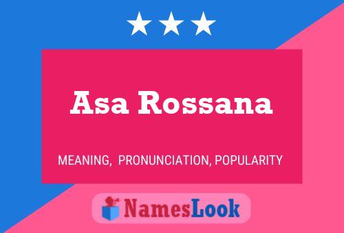 Poster del nome Asa Rossana