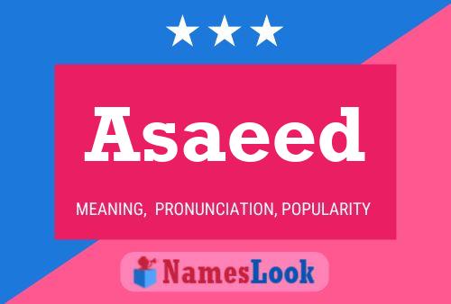 Poster del nome Asaeed