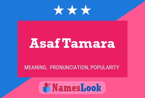 Poster del nome Asaf Tamara