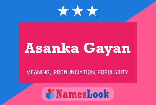 Poster del nome Asanka Gayan