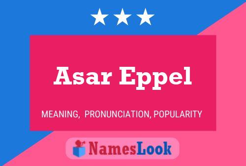 Poster del nome Asar Eppel