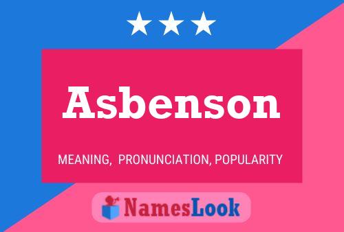 Poster del nome Asbenson