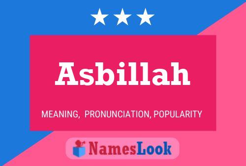 Poster del nome Asbillah