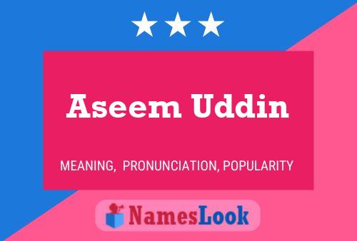 Poster del nome Aseem Uddin