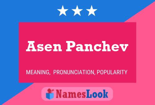 Poster del nome Asen Panchev