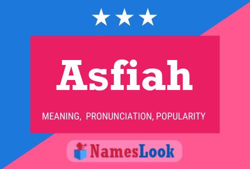 Poster del nome Asfiah