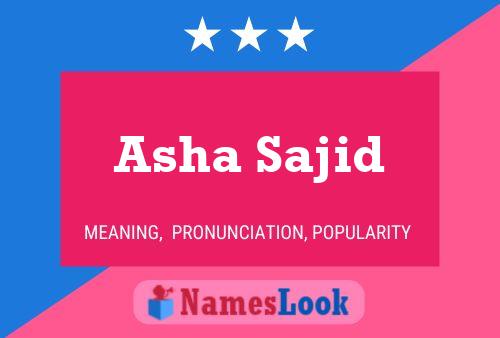 Poster del nome Asha Sajid