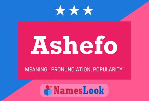 Poster del nome Ashefo