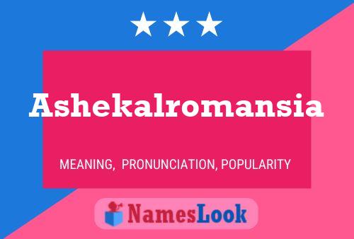 Poster del nome Ashekalromansia