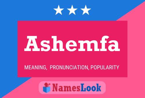 Poster del nome Ashemfa