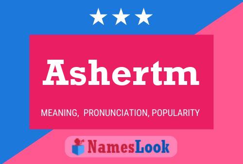 Poster del nome Ashertm