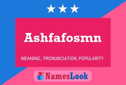 Poster del nome Ashfafosmn