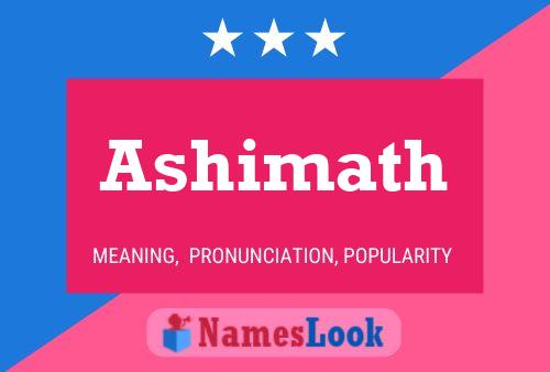 Poster del nome Ashimath