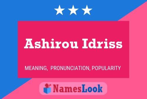 Poster del nome Ashirou Idriss