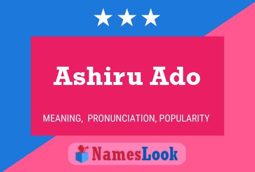 Poster del nome Ashiru Ado