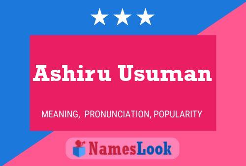 Poster del nome Ashiru Usuman