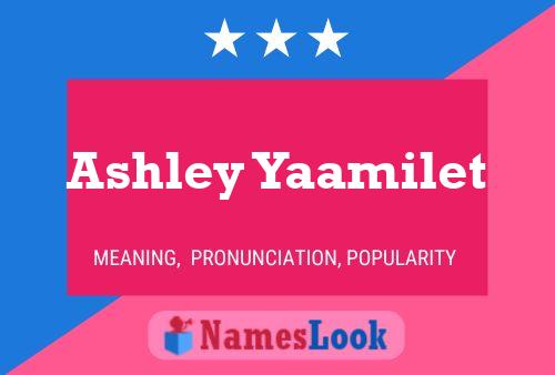 Poster del nome Ashley Yaamilet