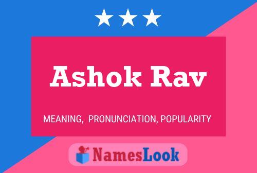 Poster del nome Ashok Rav