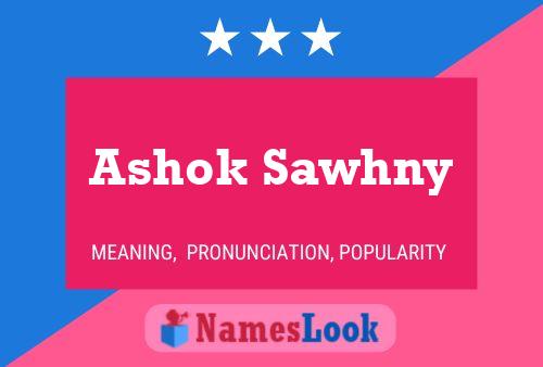 Poster del nome Ashok Sawhny